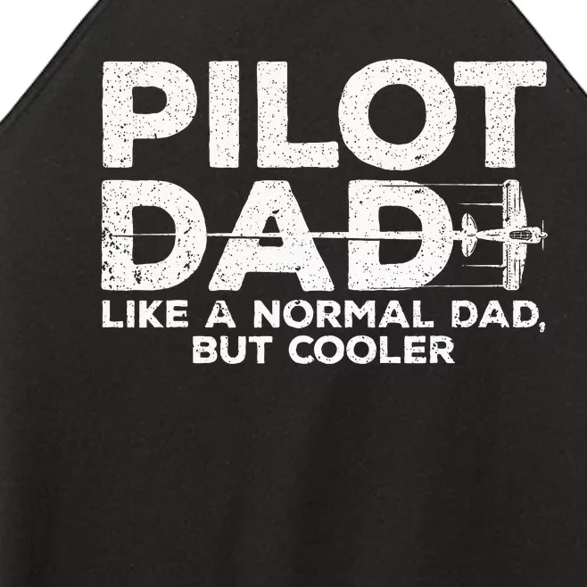 Funny Pilot Art For Dad Men Aviation Airplane Aircraft Pilot Women’s Perfect Tri Rocker Tank