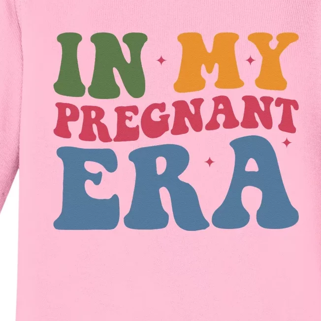 Funny Pregnancy Announcement In My Pregnant Era Pregnancy Baby Long Sleeve Bodysuit