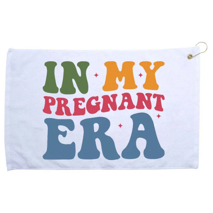 Funny Pregnancy Announcement In My Pregnant Era Pregnancy Grommeted Golf Towel