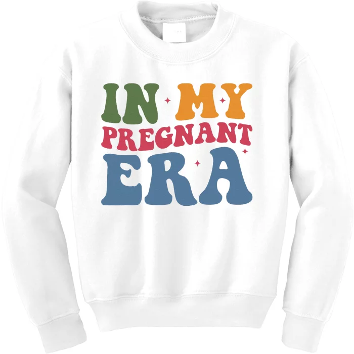 Funny Pregnancy Announcement In My Pregnant Era Pregnancy Kids Sweatshirt