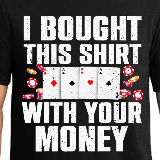 Funny Poker Art For Gambling Men Women Poker Player Gambler Pajama Set