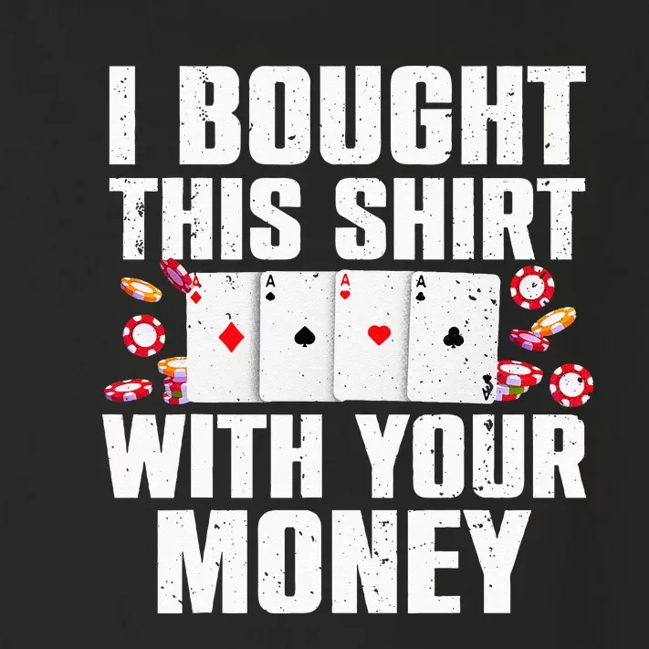 Funny Poker Art For Gambling Men Women Poker Player Gambler Toddler Long Sleeve Shirt