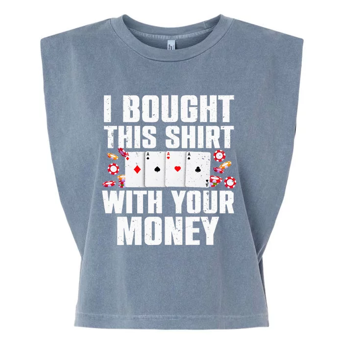 Funny Poker Art For Gambling Men Women Poker Player Gambler Garment-Dyed Women's Muscle Tee