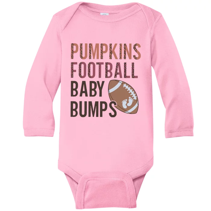 Football Pregnancy Announcement Fall Baby Reveal Thanksgiving Baby Long Sleeve Bodysuit