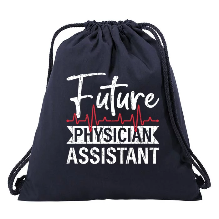 Future Physician Assistant Funny Pa Medical Student Graphic Gift Drawstring Bag