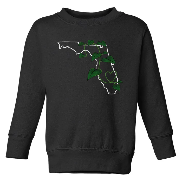 Florida Pothos Aroid Toddler Sweatshirt