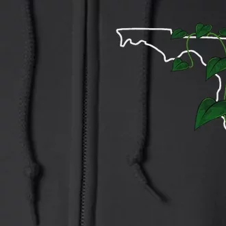 Florida Pothos Aroid Full Zip Hoodie