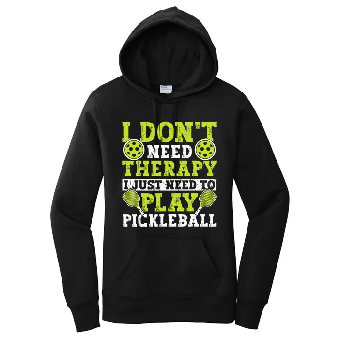 Funny Pickleball Apparel Pickleball Player Women's Pullover Hoodie