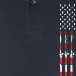 Fishing Pole American USA Flag Patriotic Fishing Gift Softstyle Adult Sport Polo