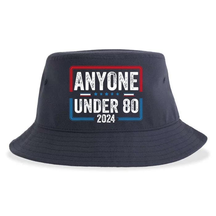 Funny President Anyone Under 80 2024 Election Vote Gift Sustainable Bucket Hat