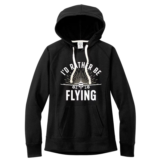 Funny Pilot Art For Aviation Pilot Flying Lover Women's Fleece Hoodie