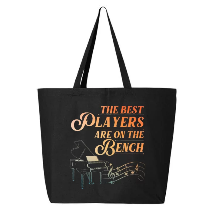 Funny Piano Art For Musical Instrument Piano Lover 25L Jumbo Tote