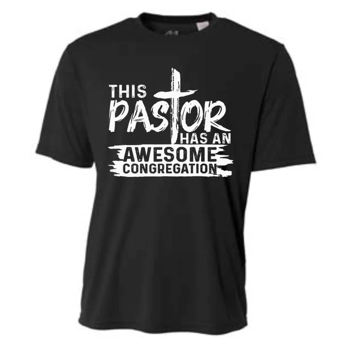 Funny Pastor Appreciation Gift Christian Church Priest Cooling Performance Crew T-Shirt