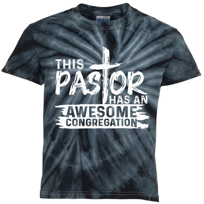 Funny Pastor Appreciation Gift Christian Church Priest Kids Tie-Dye T-Shirt