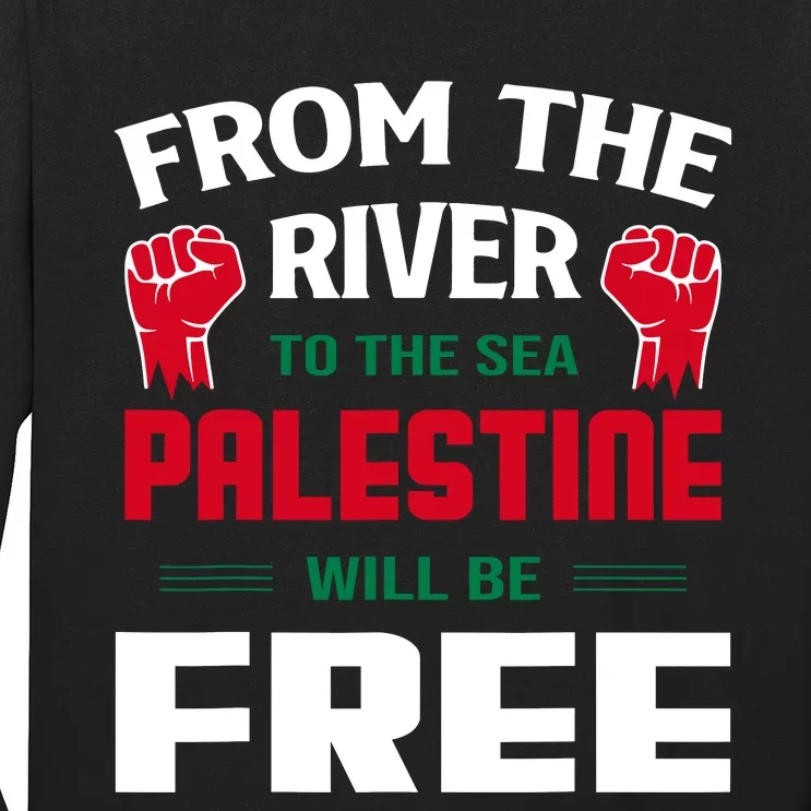 Free Palestine Arabic Support Palestine And Keffiyeh Palesti Long Sleeve Shirt