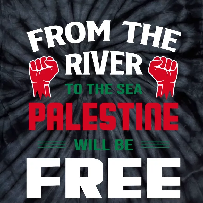 Free Palestine Arabic Support Palestine And Keffiyeh Palesti Tie-Dye T-Shirt