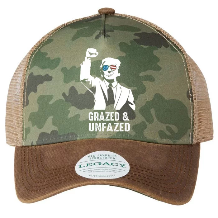 Fist Pump American Patriot Grazed And Unfazed Legacy Tie Dye Trucker Hat