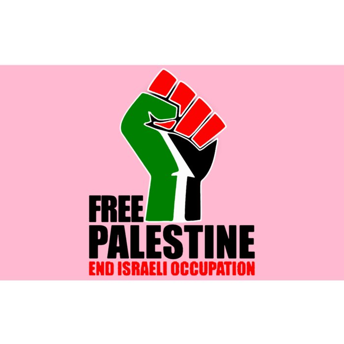 Free Palestine And End Israeli Occupation Bumper Sticker