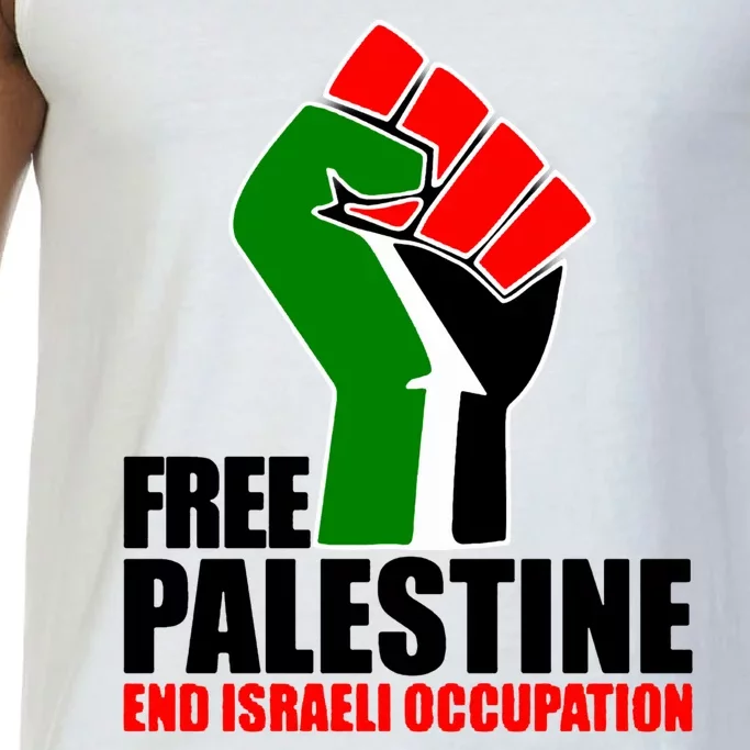 Free Palestine And End Israeli Occupation Comfort Colors® Tank Top