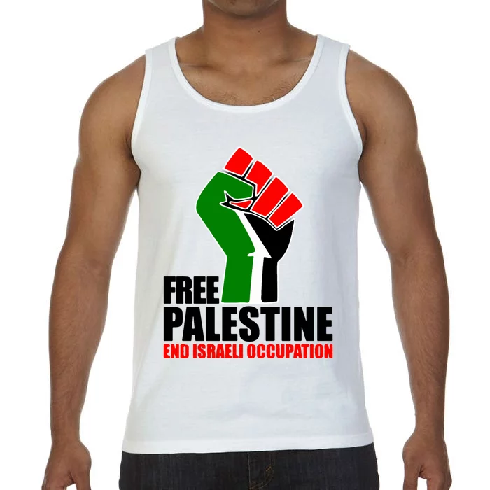 Free Palestine And End Israeli Occupation Comfort Colors® Tank Top