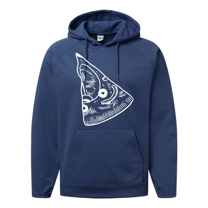 Funny Pizza And Slice Dad And Baby Matching Performance Fleece Hoodie