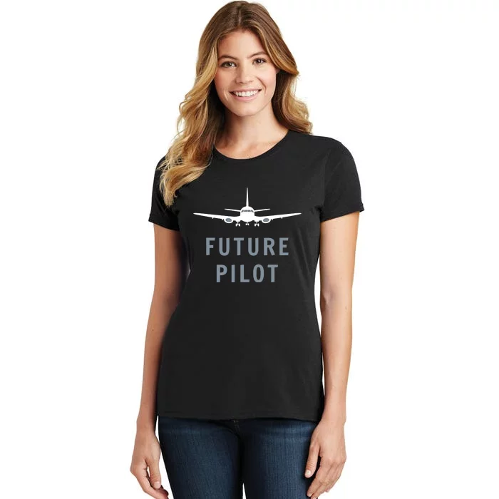 Future Pilot Aviation Airplane Women's T-Shirt