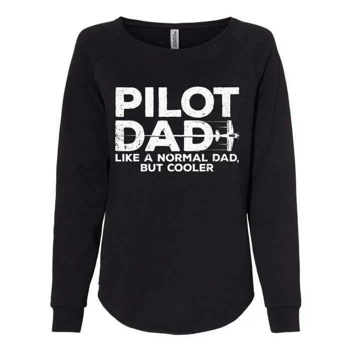 Funny Pilot Art For Dad Aviation Airplane Aircraft Pilot Womens California Wash Sweatshirt