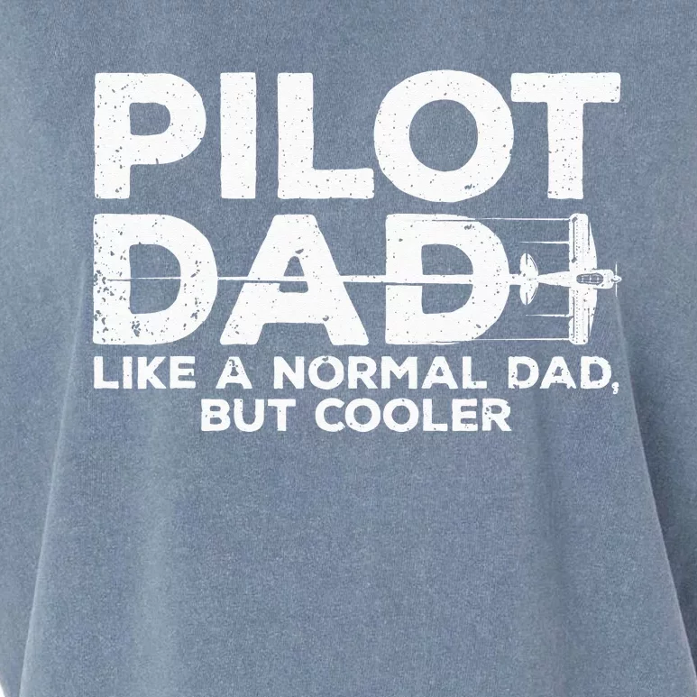 Funny Pilot Art For Dad Aviation Airplane Aircraft Pilot Garment-Dyed Women's Muscle Tee