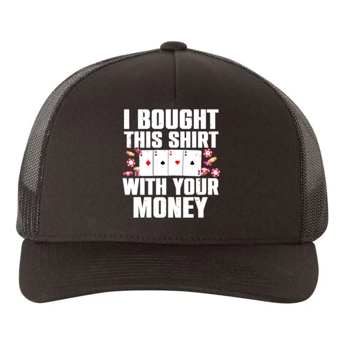 Funny Poker Art For Gambling Poker Player Gambler Yupoong Adult 5-Panel Trucker Hat