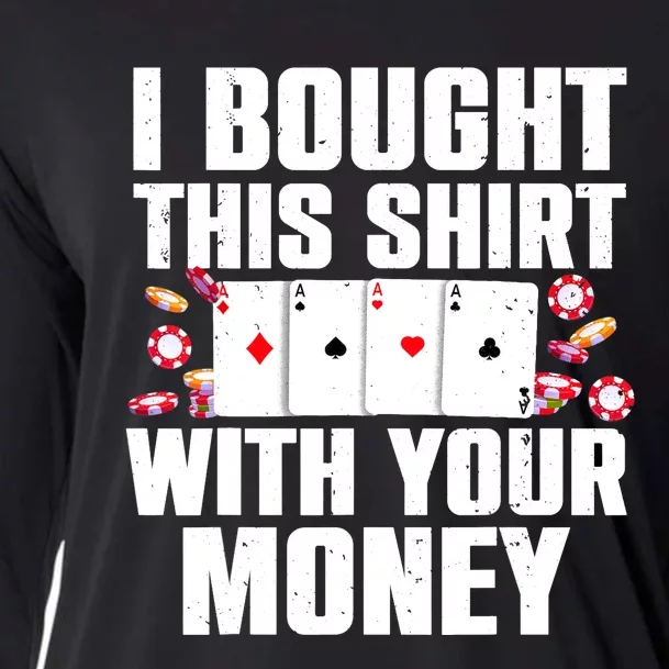 Funny Poker Art For Gambling Poker Player Gambler Cooling Performance Long Sleeve Crew