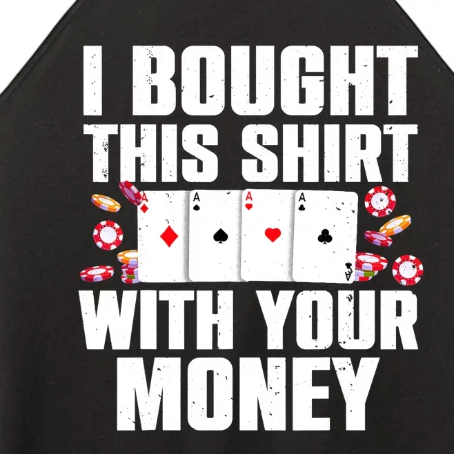 Funny Poker Art For Gambling Poker Player Gambler Women’s Perfect Tri Rocker Tank