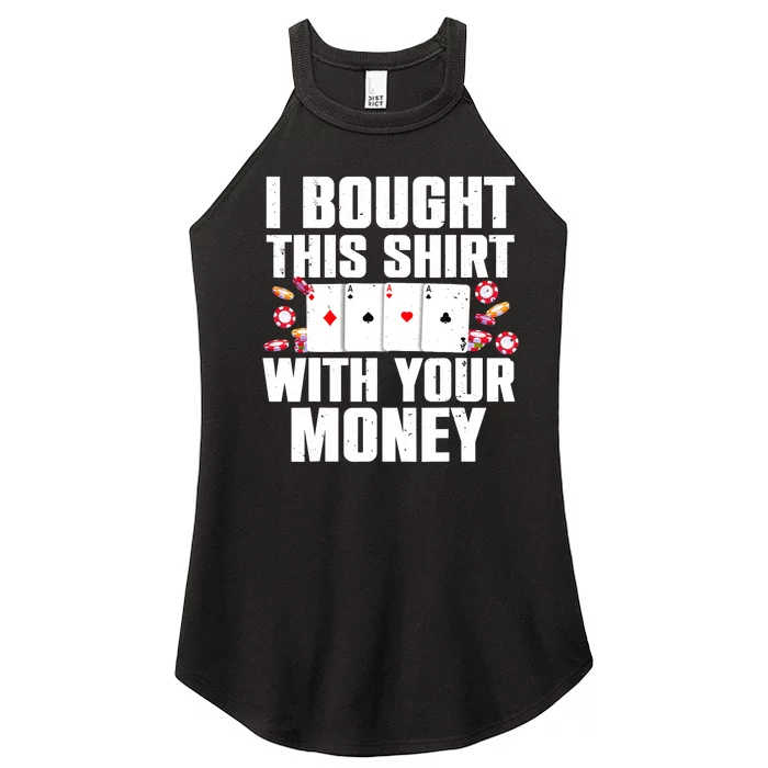 Funny Poker Art For Gambling Poker Player Gambler Women’s Perfect Tri Rocker Tank