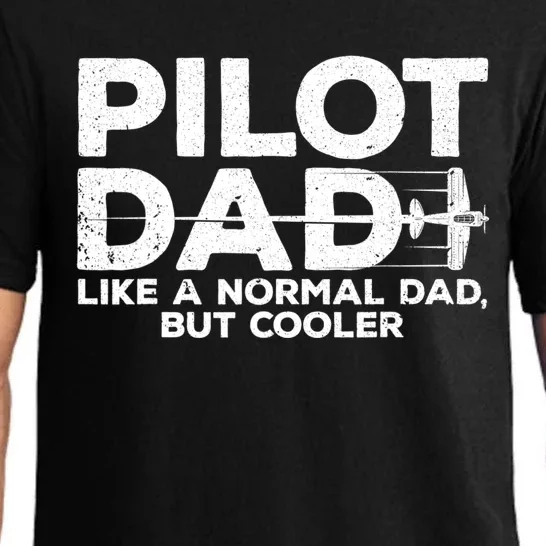 Funny Pilot Art For Dad Aviation Airplane Aircraft Pilot Pajama Set