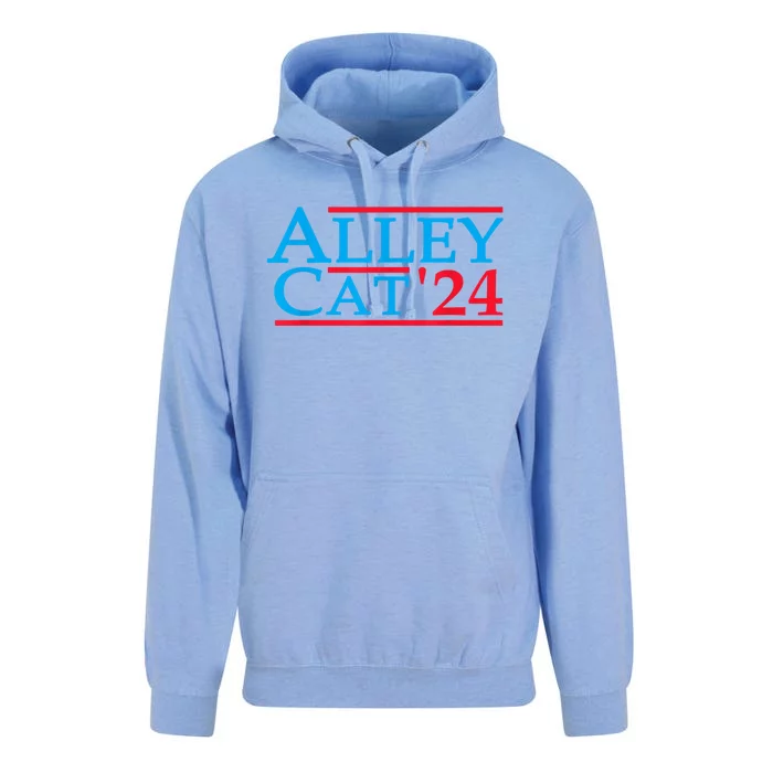 Funny Patriotic Alley Cat 2024 Election Campaign Political Gift Unisex Surf Hoodie