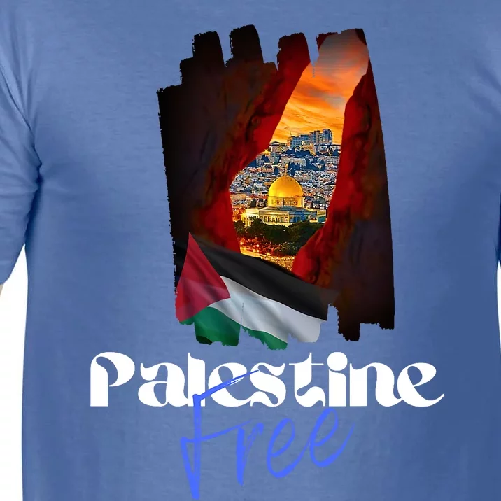 Free Palestine Arabic Support Palestine And Gaza Comfort Colors T-Shirt