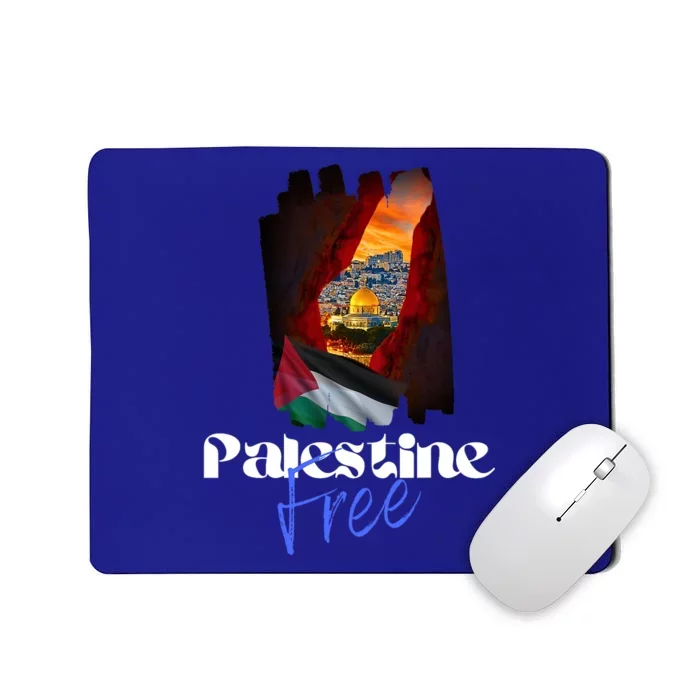 Free Palestine Arabic Support Palestine And Gaza Mousepad