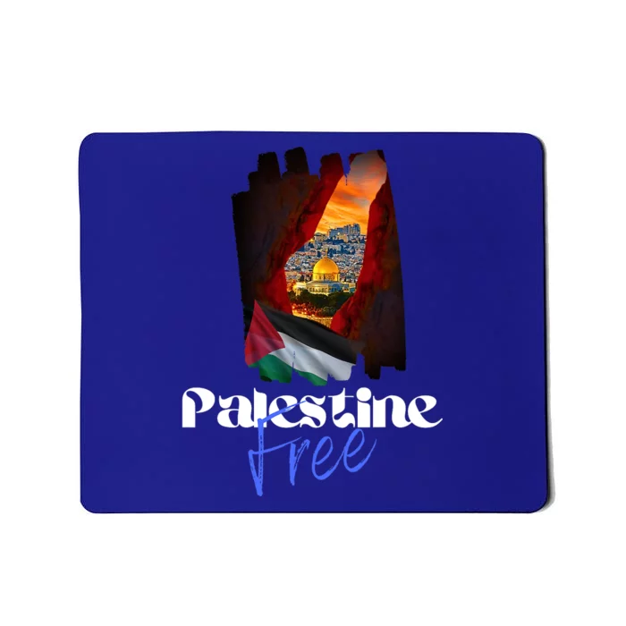 Free Palestine Arabic Support Palestine And Gaza Mousepad