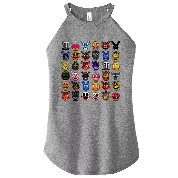 Fnaf Pixel Art Collage Women’s Perfect Tri Rocker Tank