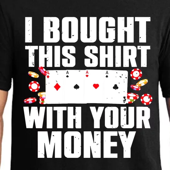 Funny Poker Art For Gambling Poker Player Gambler Pajama Set