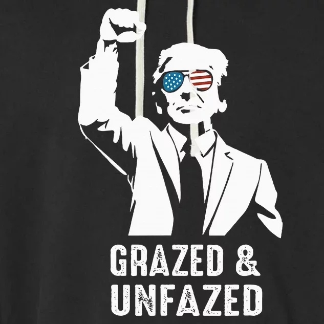 Fist Pump American Patriot Grazed And Unfazed Garment-Dyed Fleece Hoodie