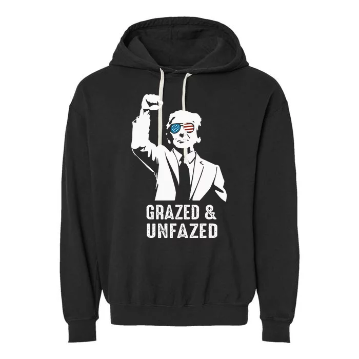 Fist Pump American Patriot Grazed And Unfazed Garment-Dyed Fleece Hoodie