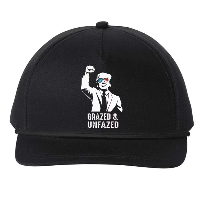 Fist Pump American Patriot Grazed And Unfazed Snapback Five-Panel Rope Hat