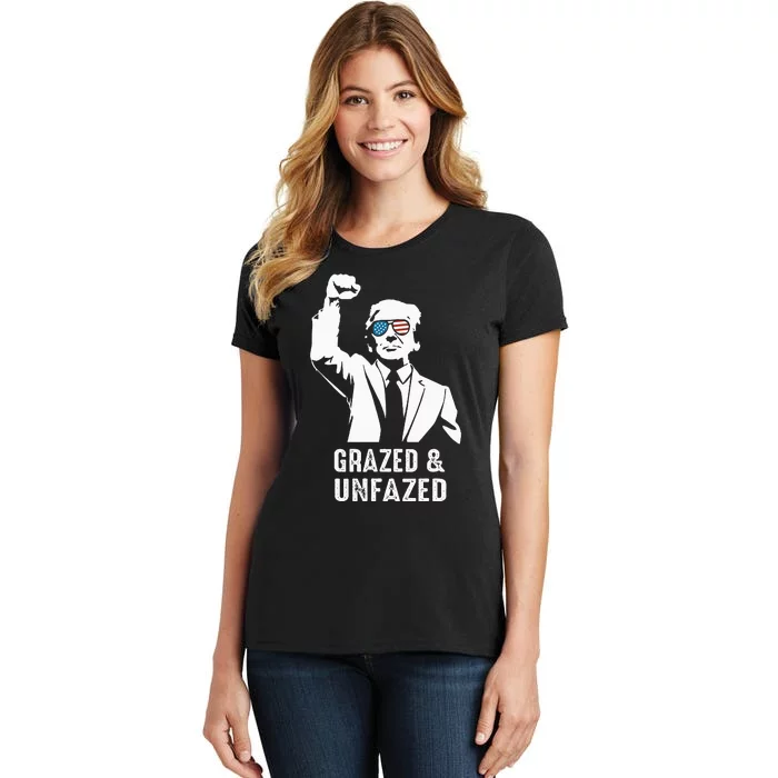 Fist Pump American Patriot Grazed And Unfazed Women's T-Shirt