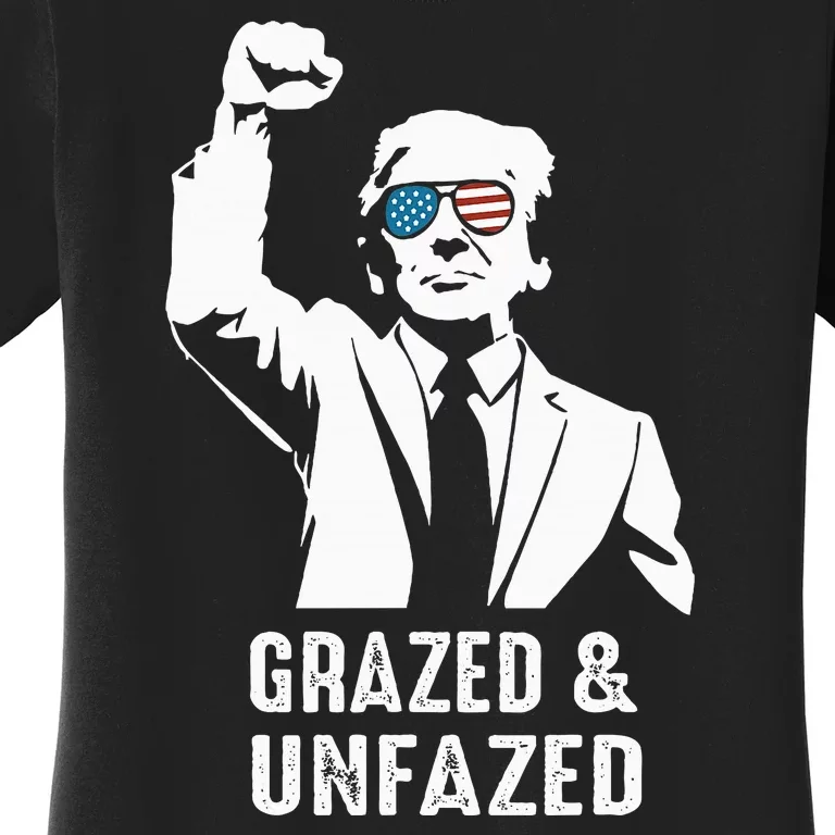 Fist Pump American Patriot Grazed And Unfazed Women's T-Shirt