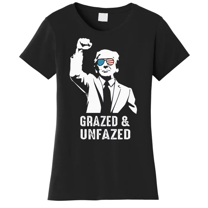 Fist Pump American Patriot Grazed And Unfazed Women's T-Shirt