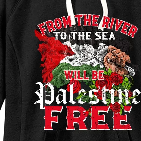 Free Palestine Arabic Support Palestine And Keffiyeh Palesti Women's Fleece Hoodie