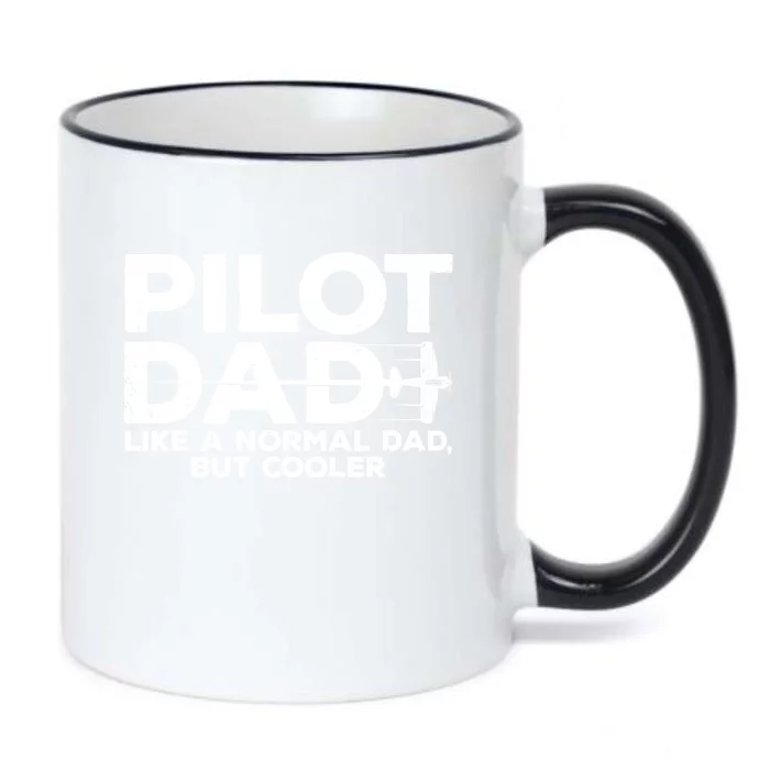 Funny Pilot Art For Dad Men Aviation Airplane Aircraft Pilot Black Color Changing Mug