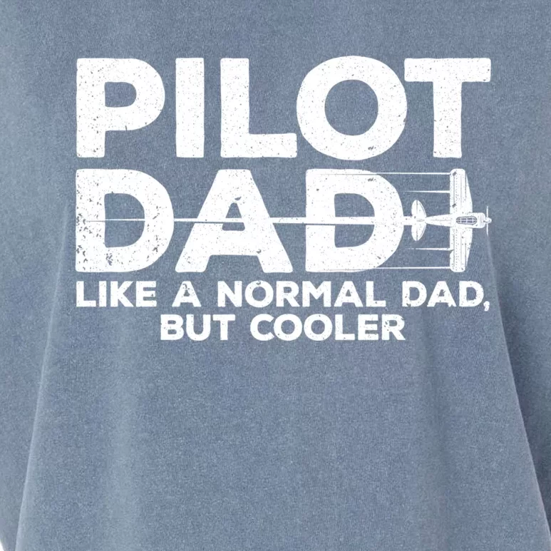 Funny Pilot Art For Dad Men Aviation Airplane Aircraft Pilot Garment-Dyed Women's Muscle Tee