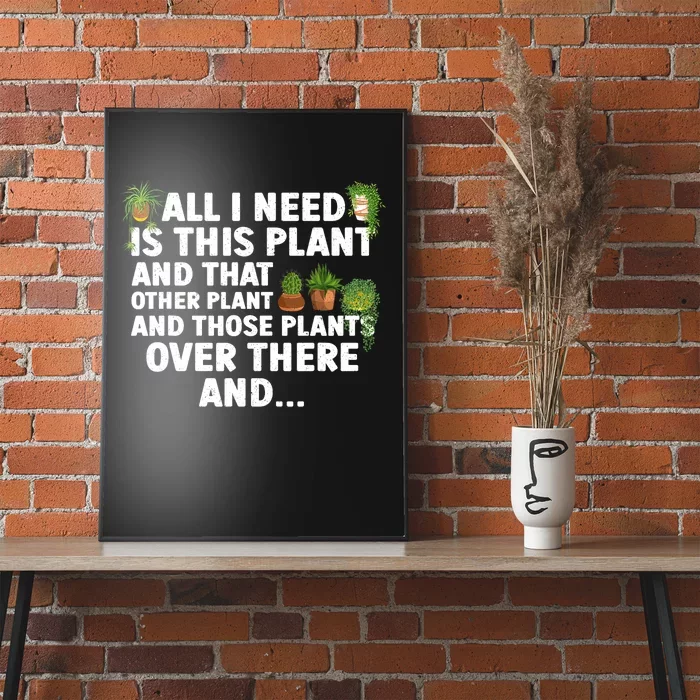 Funny Plant Art Gardening Garden Plant Lovers Poster