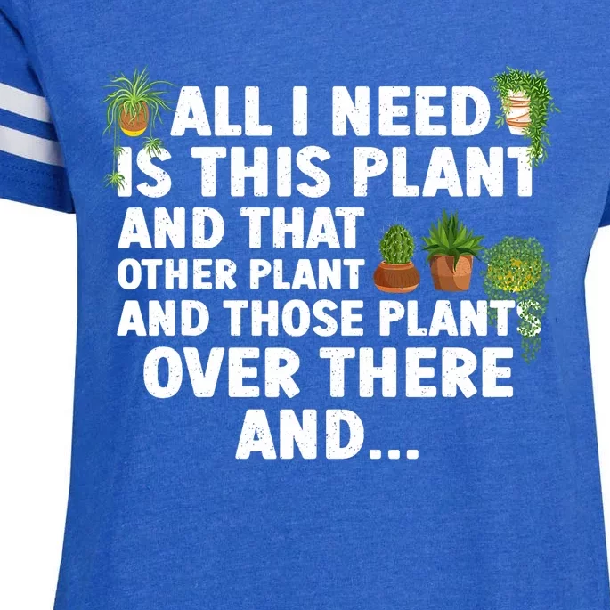 Funny Plant Art Gardening Garden Plant Lovers Enza Ladies Jersey Football T-Shirt